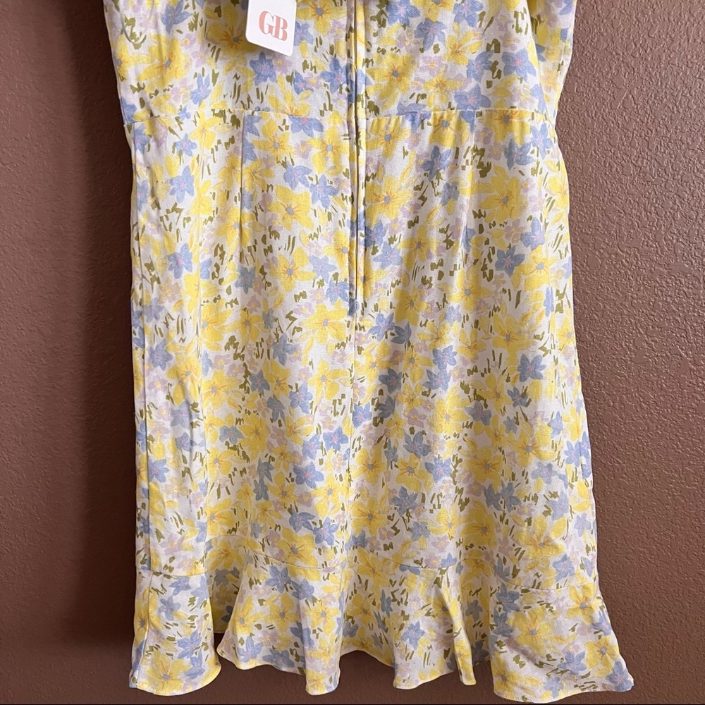 GB Halter Ruffle Floral Pattern Dress Size XL NWT - Picture 7 of 10